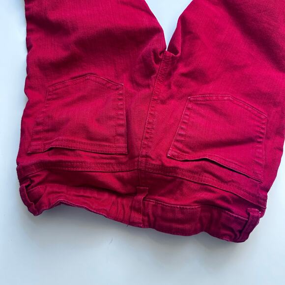 Crazy 8 Girls Size 7 Red Skinny Jeans Adjustable Waist - Picture 5 of 5